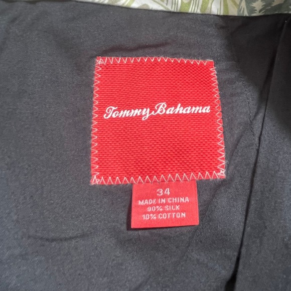 Tommy Bahama Chino Shorts Mens Size 34 Black Silk Cotton Blend Pleated Front - Picture 6 of 10